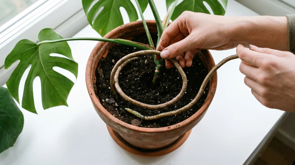 Monstera Aerial Roots: What They Actually Are and What to Do With Them